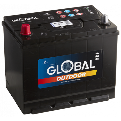 Global Batterier Global 70ah Fritidsbatteri 57500