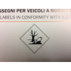 Adr etikett "dangerous for the enviorment",300x300mm "6"