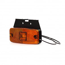 Strands sidomark. LED 111x50mm orange,12-24V 5m kabel, E-märkt