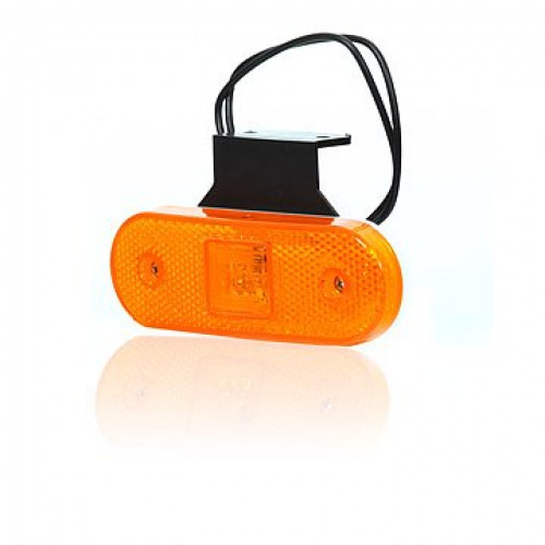 Strands sido.m orange 12-24V med fäste och reflex. E-märkt. LED