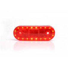 Strands Positionsljus med Bromsljus röd LED, 12-24V DC IP66/68, E-godkänd