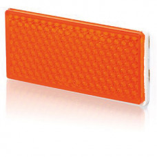 Strands reflex orange 105x51mm självh. 4-pack,med dubbelhäftande tejp.