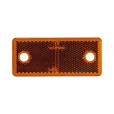 Strands reflex orange rektang. 96x42mm 4-pack,med hål. e-märkt.
