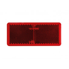 Strands reflex röd rektangulär 96x42mm 4-pack,med tejp. e-märkt.