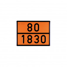 Adrskylt 80-1830,rostfri 400x300x0,8mm
