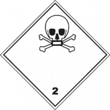 Adr etikett "toxic gases",250x250mm "2"