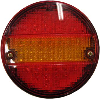 Product Image for Baklampa 3-Kammar LED 2-färg, Rött och Gult glas 12-24V