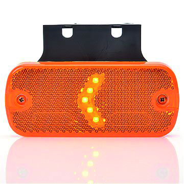 Product Image for Strands Sidomarkering LED orange 12-24V ,med fäste. E-märkt.