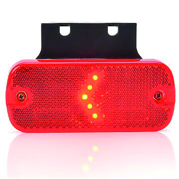 Product Image for Strands Positionsljus LED röd 12-24V,med fäste. E-märkt.