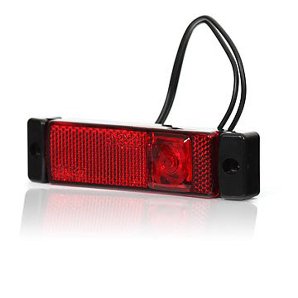 Product Image for Strands Positionsljus LED röd m. jäger, kontakt. 12-24V