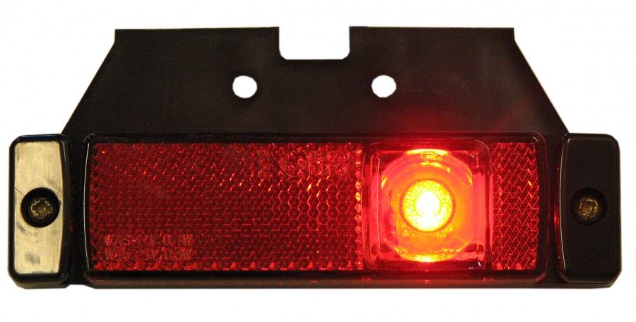 Product Image for Strands Positionsljus LED röd 12-24V, med fäste. E-märkt.