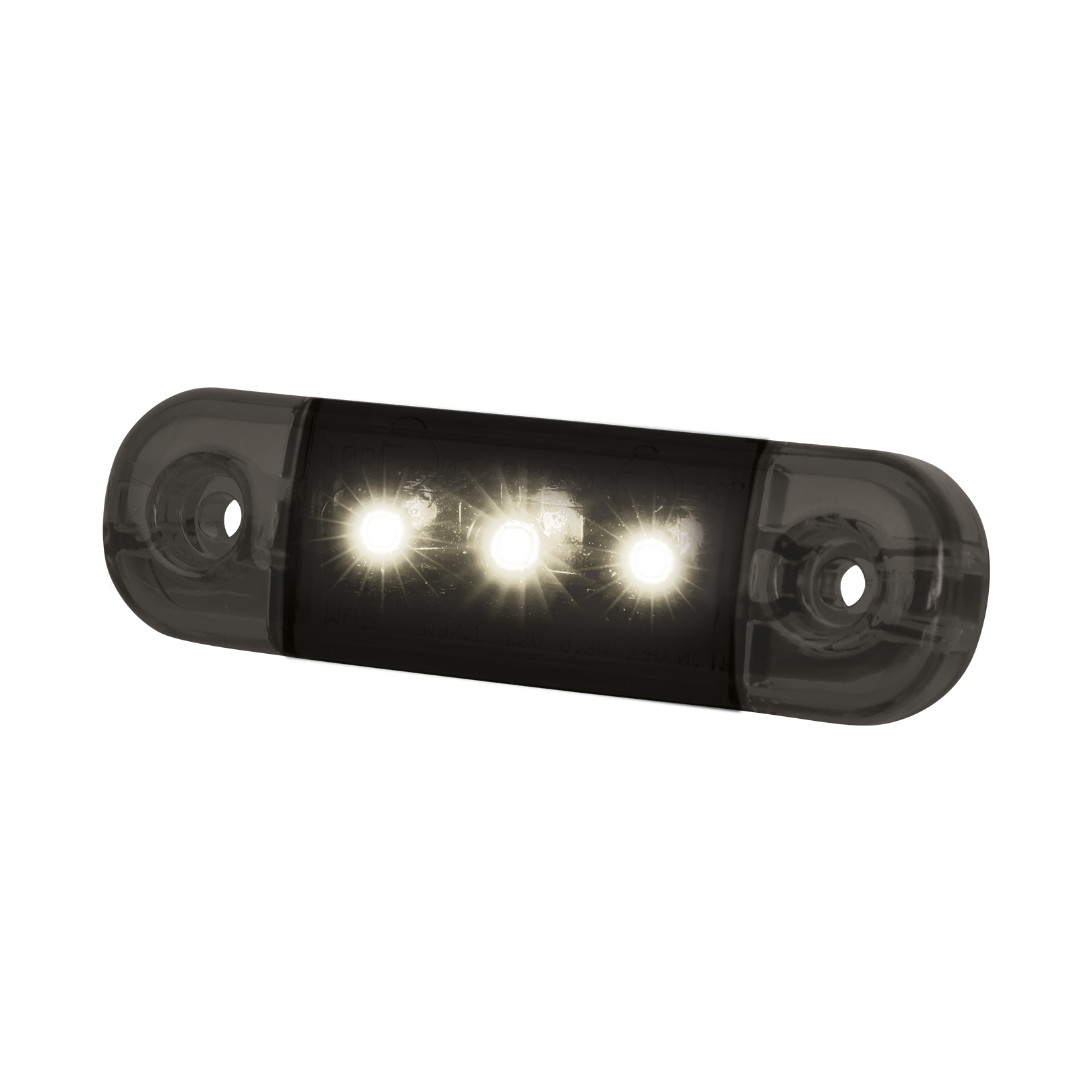 Product Image for Dark Knight Slim Positionsljus 3 LED, vita LED, klart glas