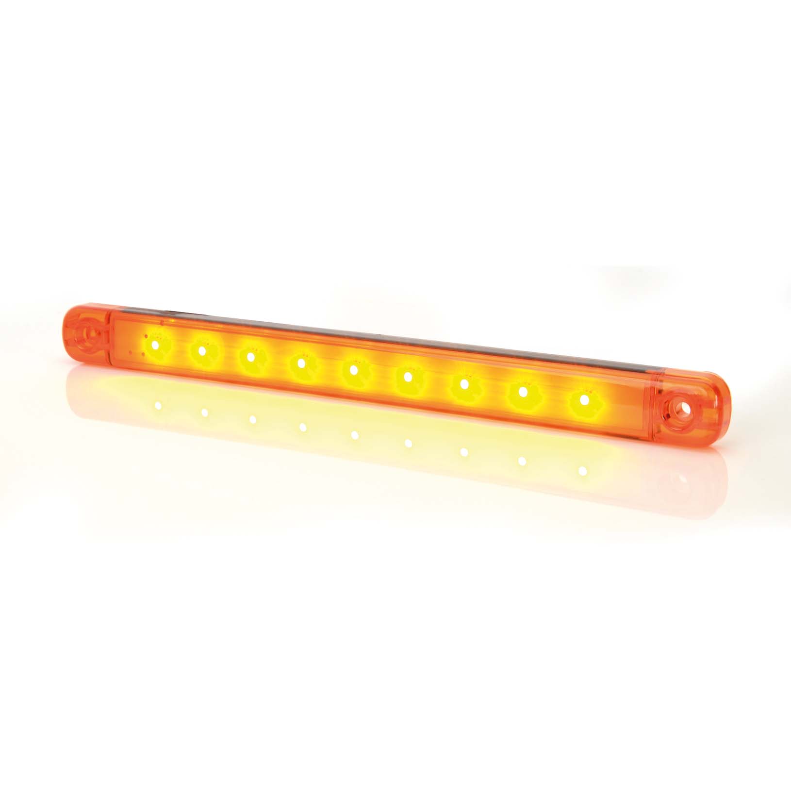 Product Image for Strands Sidomarkering orange Slim 9 LED, 9-36V IP68. E-märkt.