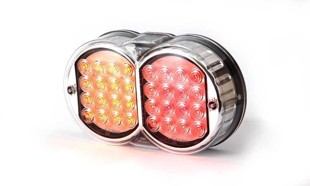 Product Image for Strands Rundx2 LED 3 Kammare 12-24V, L:208 H:121 D:57mm fästbult m8