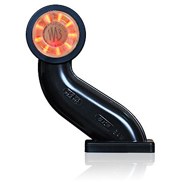 Product Image for Strands Gummiarm vit/röd LED Höger, klarglas. E-märkt 12-24V