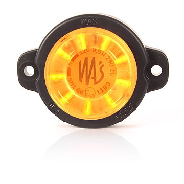 Product Image for Strands Sidomarkering orange rund, klarglas. 12-24V