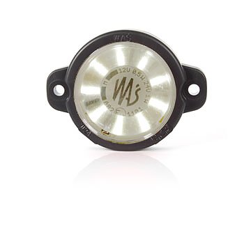 Product Image for Strands Positionsljus vit rund, klarglas. 12-24V