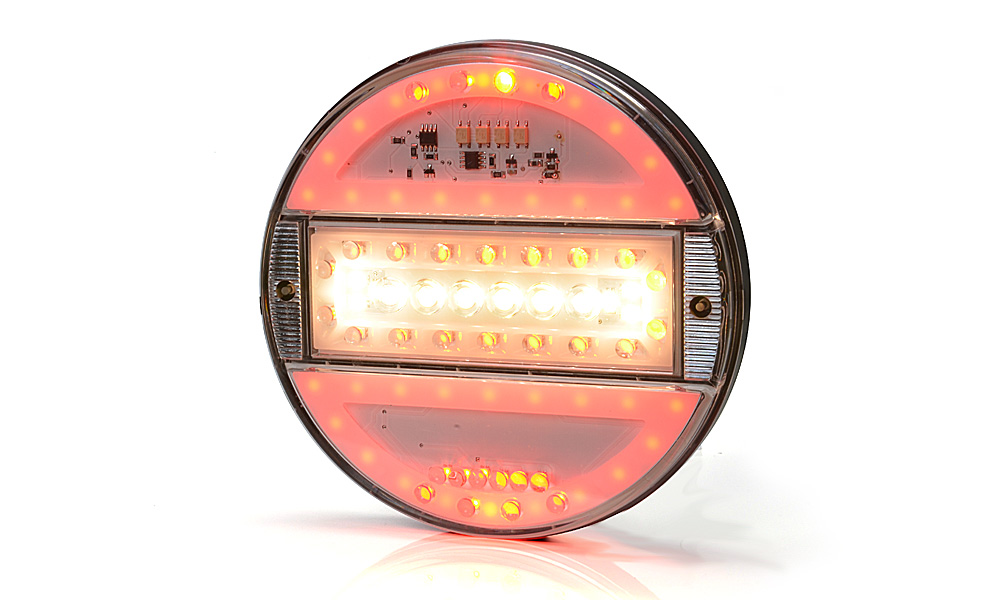 Product Image for Strands Rund LED 5 Kammare 12-24V,142mm Dia klar lins