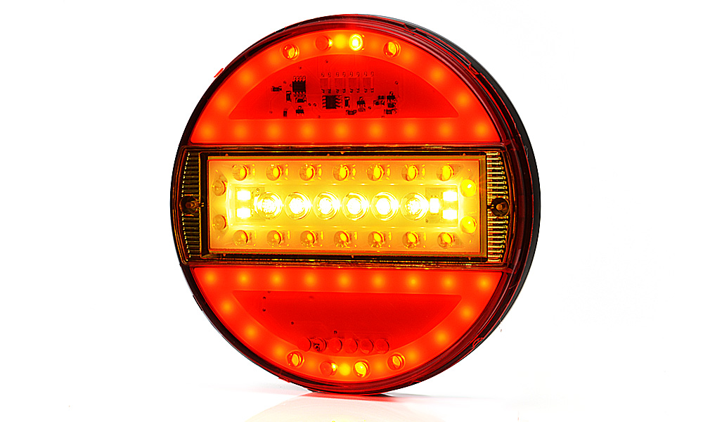 Product Image for Strands Rund LED 5 Kammare 12-24V, 142mm Dia Färgad lins