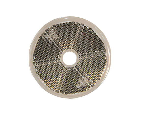 Product Image for Strands reflex vit rund 60mm med hål.,e-märkt.