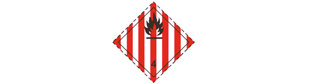 Product Image for Adr etikett"inflammable solid",300x300mm "4"