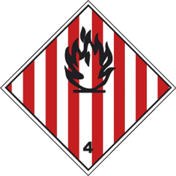 Product Image for Adr etikett"inflammable solid",250x250mm "4"