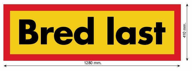 Product Image for Bredlast skylt 1280x410x2mm,alu skylt
