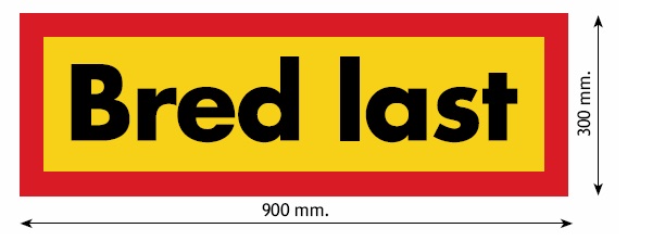 Product Image for Bredlast skylt 900x300x2mm,alu skylt