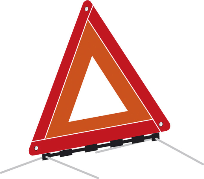Product Image for Varningstriangel i låda.,e-märkt.