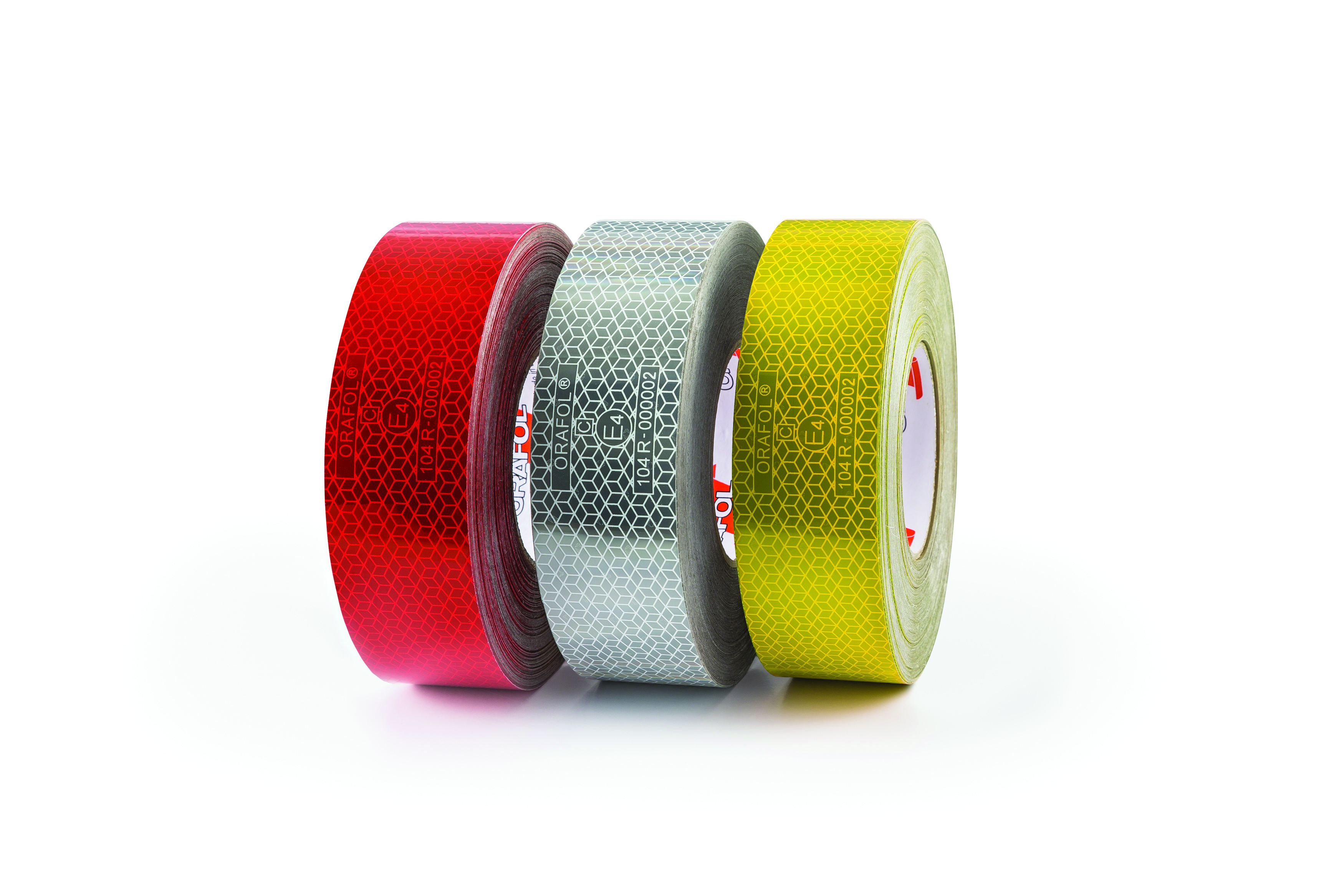 Product Image for Reflextejp gul 50mm 12,5m,självhäftande för hård yta.