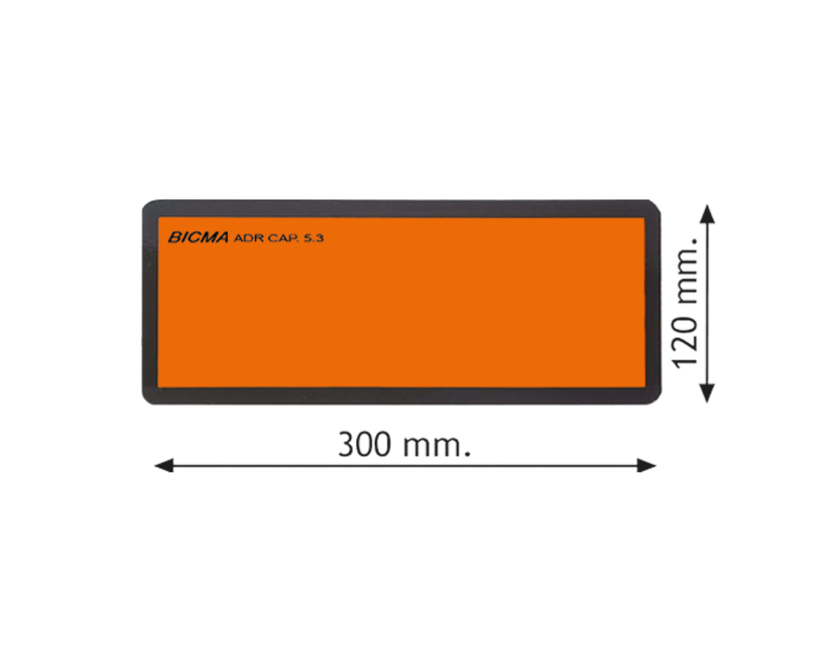Product Image for Adr-skylt aluminium,300x120x1mm
