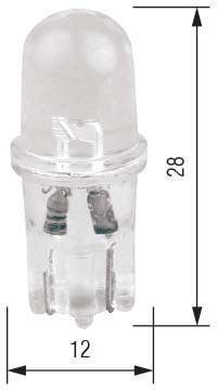 Product Image for T10 24V 5W LED vit