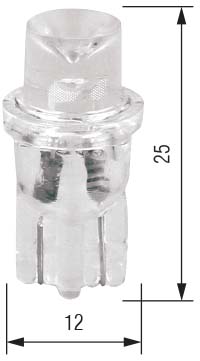 Product Image for T10 24V 5W LED gul, Wide gul
