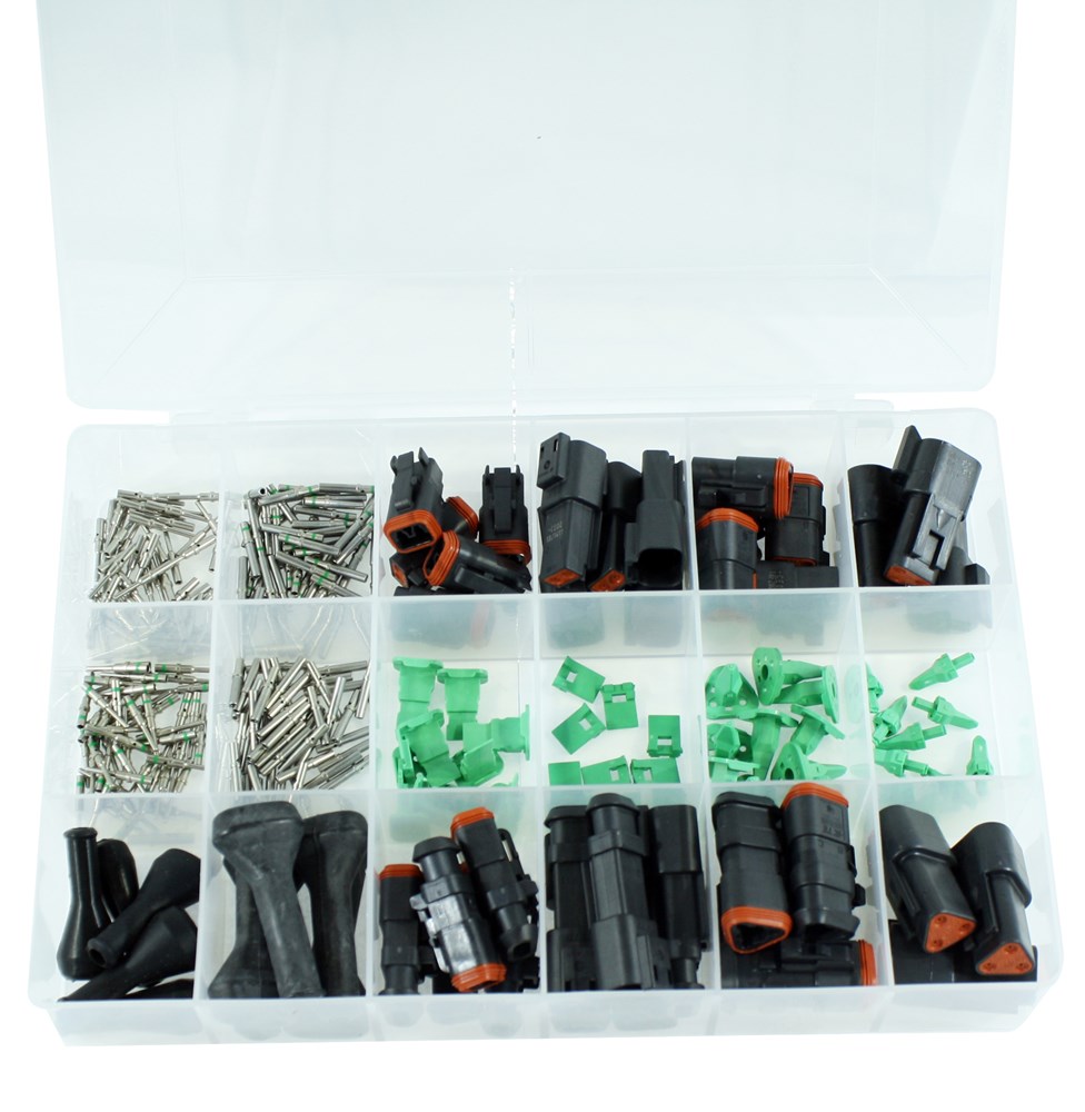 Product Image for Dt sortimentslåda plast ca 300 delar,innehåller komponenter till 2-3 poliga dt-kontakter