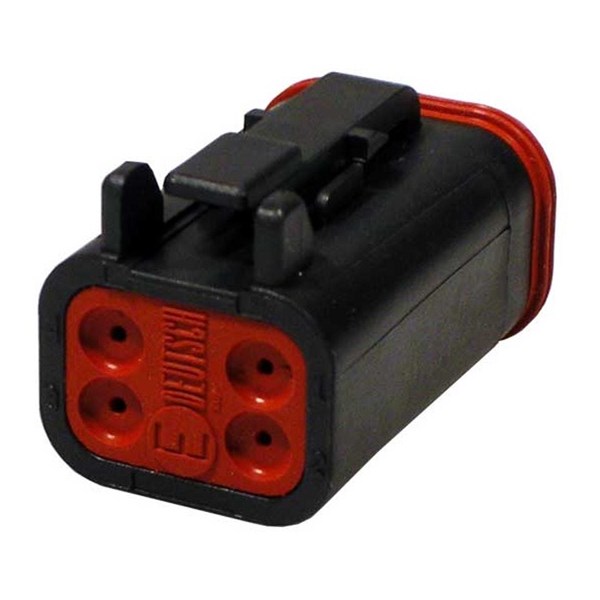 Product Image for Kontakthus deutsch, plug,,4-pol, svart