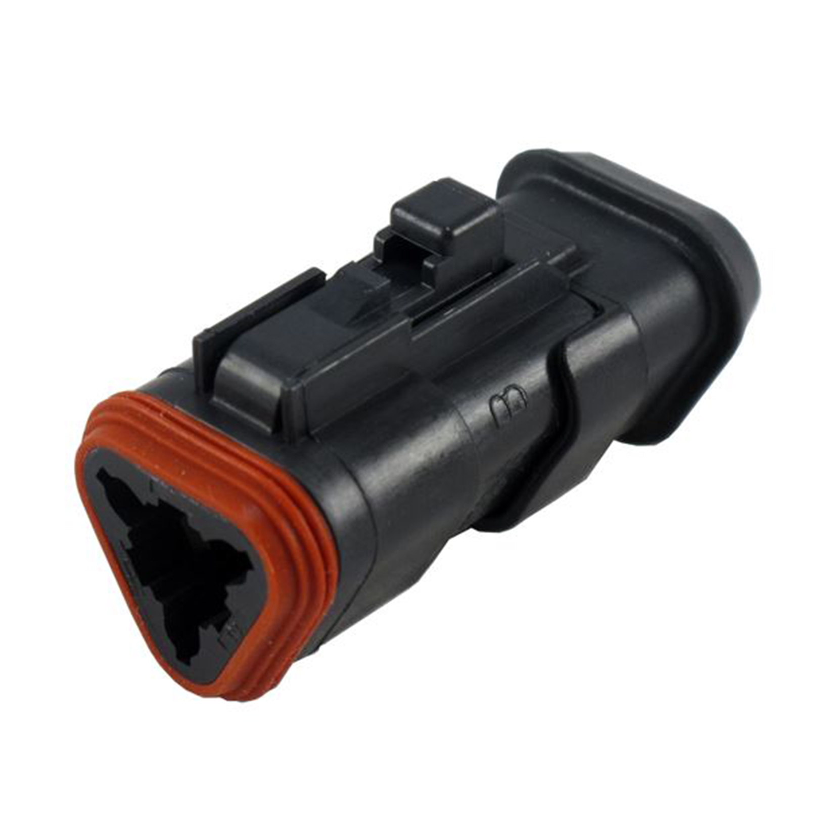Product Image for Kontakthus deutsch, plug,,3-pol lång hals svart