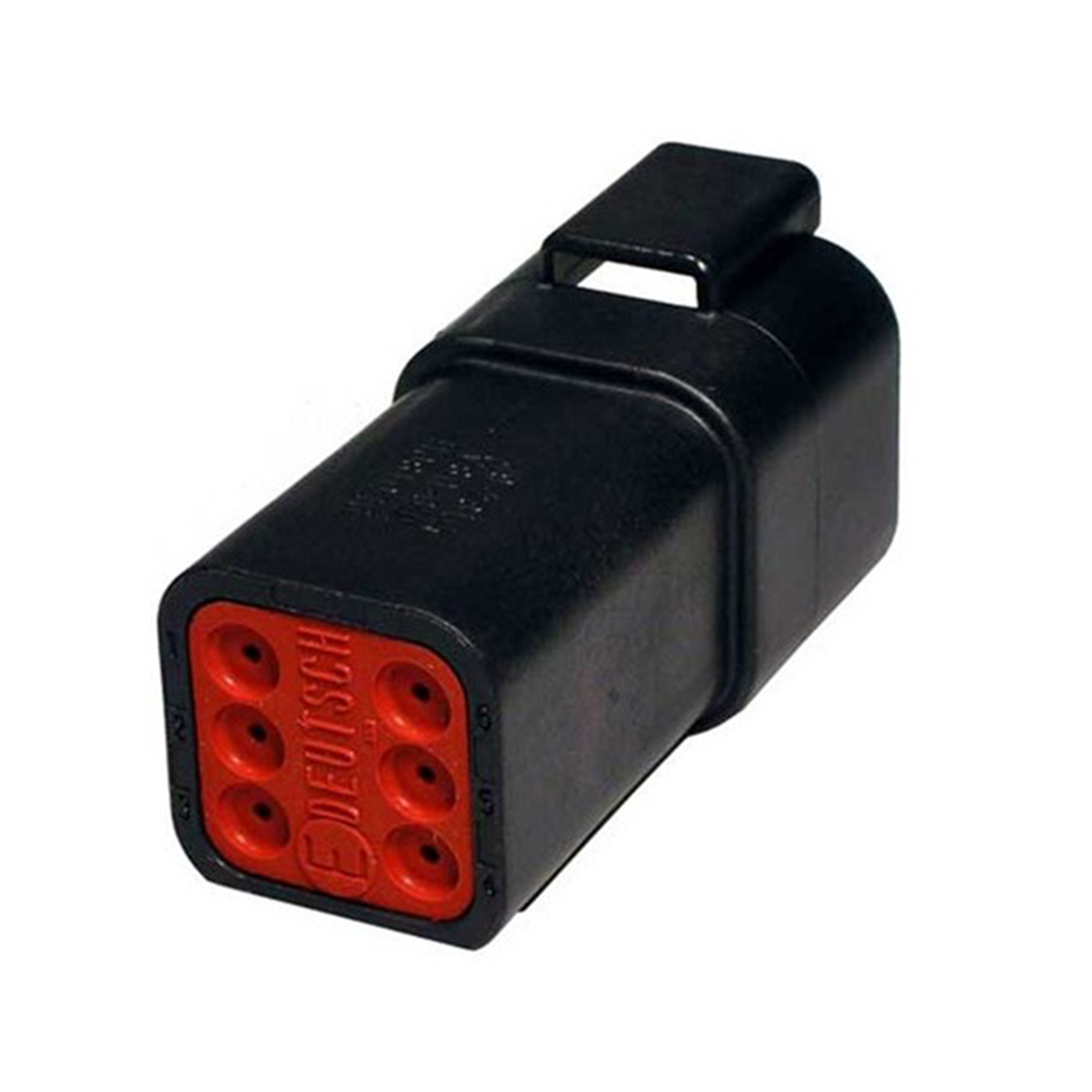 Product Image for Kontakthus deutsch, receptacle,,6-pol svart