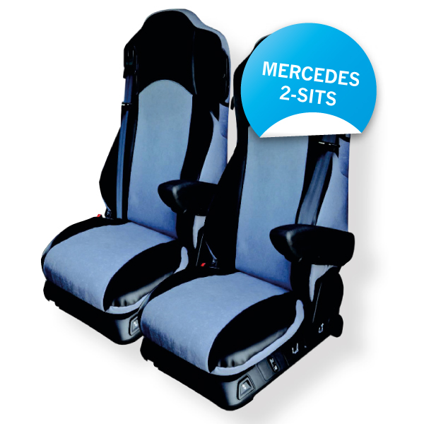 Product Image for Sätesöverdrag 2-sits passande merc. svart,mikrofiber.