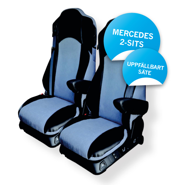 Product Image for Sätesöverdrag 2-sits passande merc svart,mikrofiber.