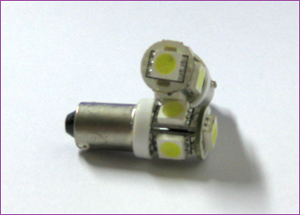 Product Image for BA9S 24V 6000K 5LED Xenonvit,OBS: pris per par