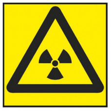 Varningsskylt Radioaktiva ämnen