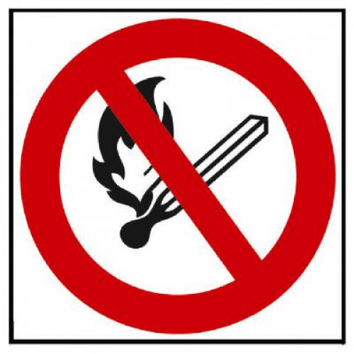 SYSTEMTE Förbudsskylt Rökning och öppen eld förbjuden