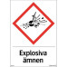 SYSTEMTE Skylt 33-0714, 33-1414 Kemiska ämnen Explosiva ämnen