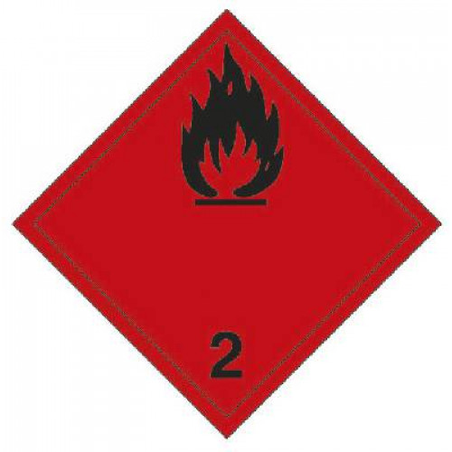 SYSTEMTE Skylt ADR Brandfarlig gas nr 2.1
