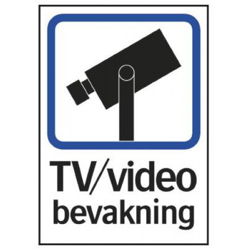 SYSTEMTE Ordningsskylt TV/video bevakning