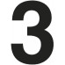SYSTEMTE Självhäftande bokstäver och siffror 12 cm svart