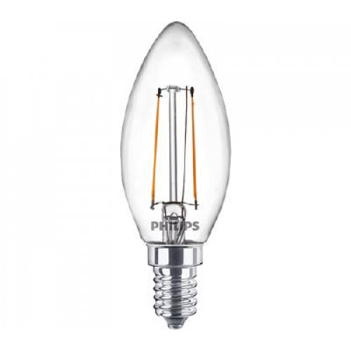 PHILIPS Klassisk LED-lampa E14 (klar) Philips