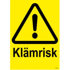 SKYLT KLÄMRISK PLAST 210X297MM