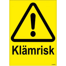 DEKAL KLÄMRISK 105X148MM