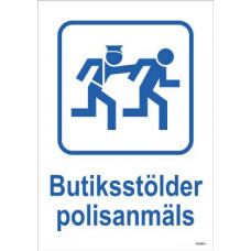 DEKAL BUTIKSST POLIS 148X210MM